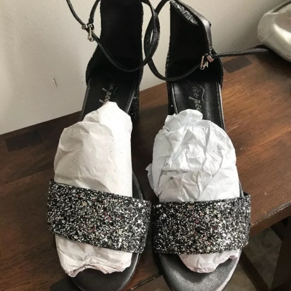 Free People Marigold Silver Glitter Sandals 39/9. - Picture 8 of 8